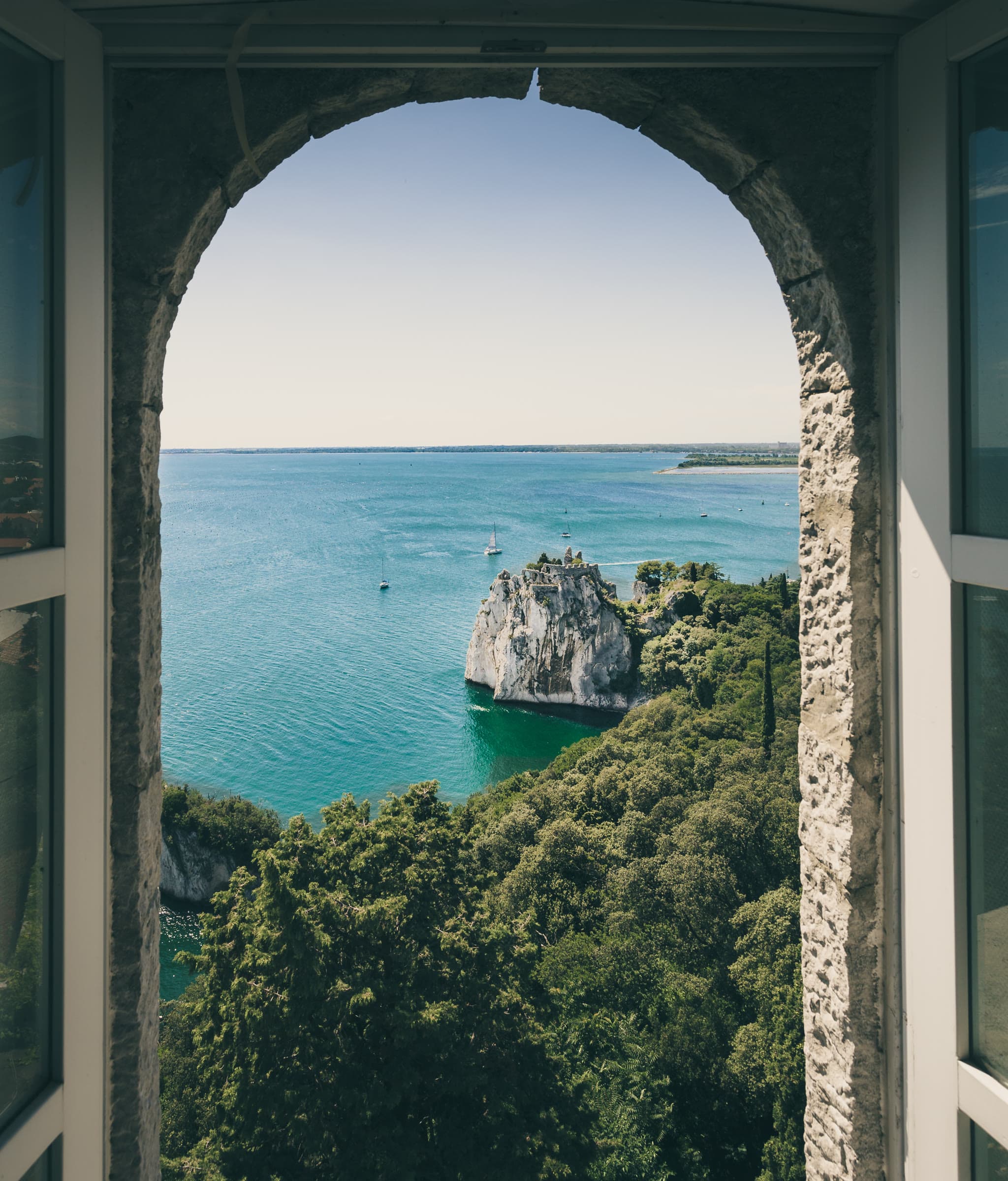 Sea view from the window of an Eastern Algarve home